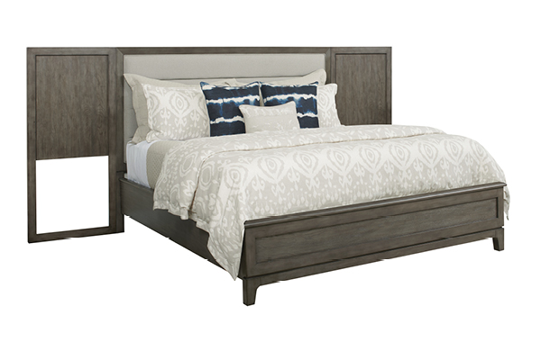ROSS KING UPHOLSTERED PANEL BED  product photo