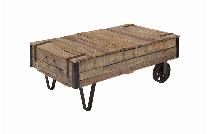 INDUSTRAL CART COCKTAIL TABLE 99
