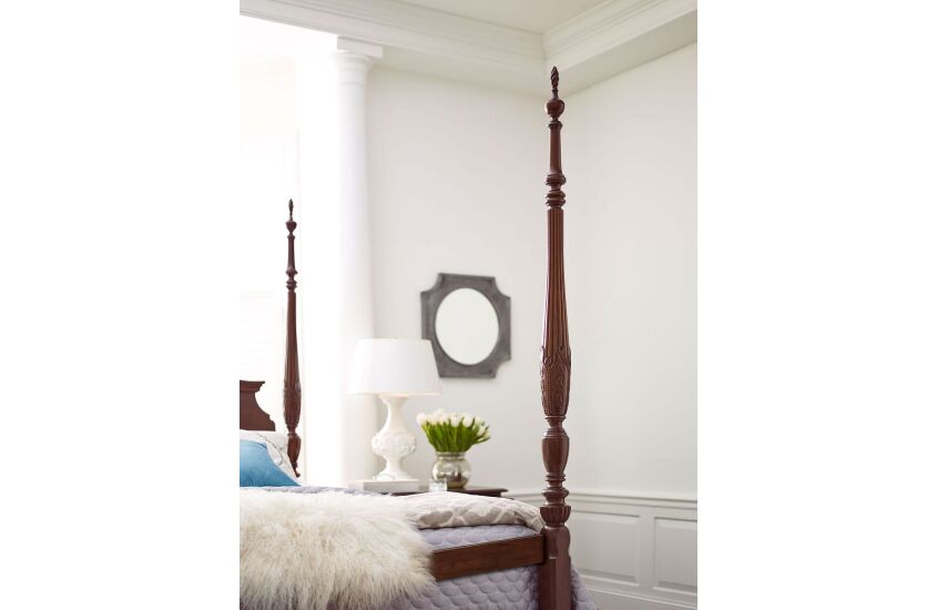 RICE CARVED QUEEN BED - COMPLETE Room 3