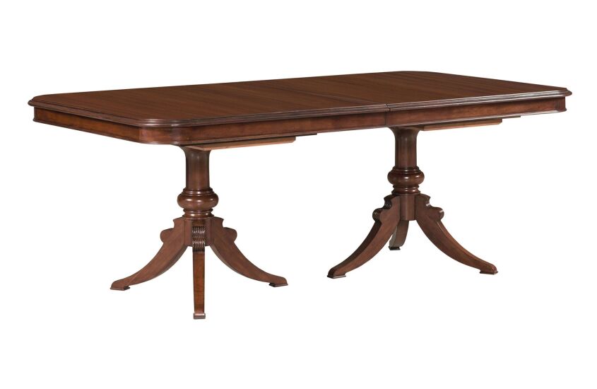 DOUBLE PEDESTAL DINING TABLE - COMPLETE 573