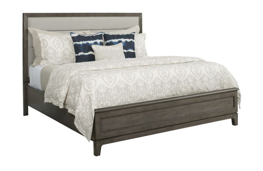 ROSS KING UPHOLSTERED PANEL BED - COMPLETE 236