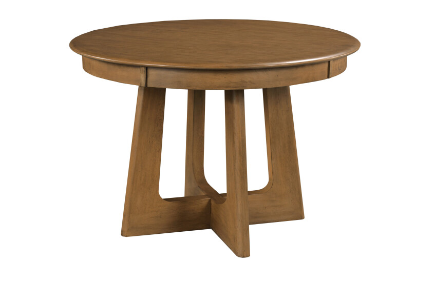44 ROUND PEDESTAL TABLE, LATTE 221