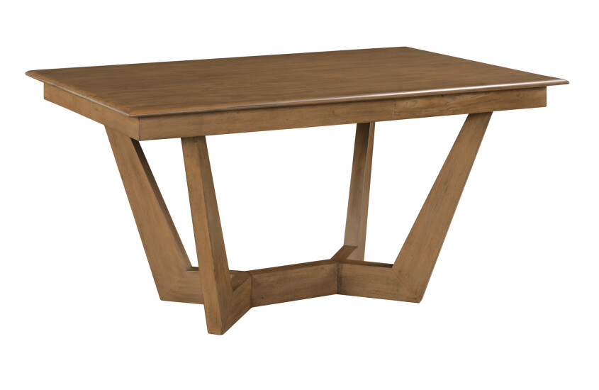 60 RECTANGULAR TRESTLE TABLE-LATTE - COMPLETE 394