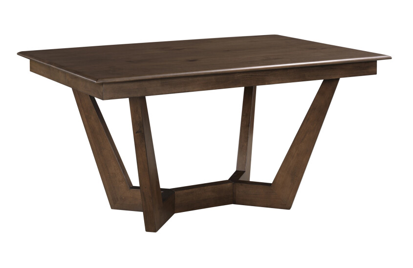 60 RECTANGULAR TRESTLE TABLE-MOCHA - COMPLETE 423