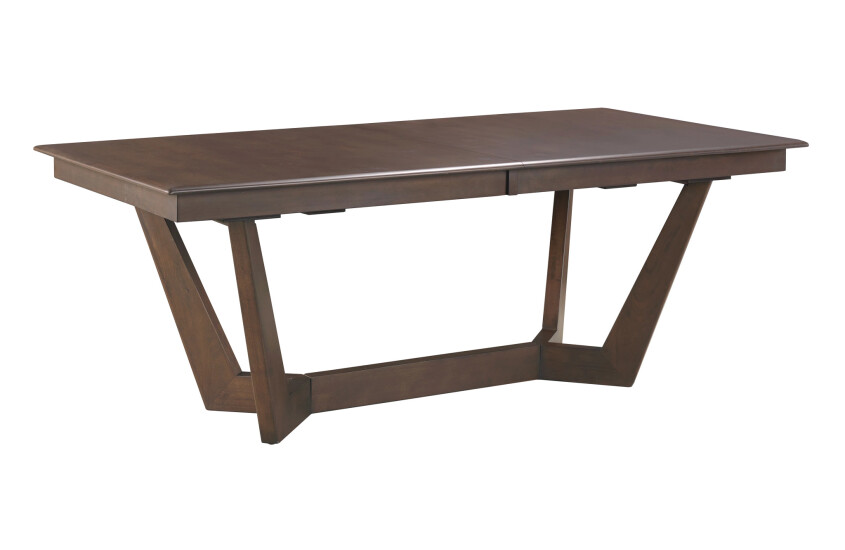 80 RECTANGULAR TRESTLE TABLE-MOCHA - COMPLETE 470