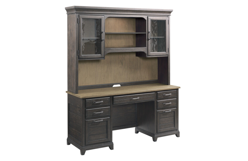FARMSTEAD EXECUTIVE CREDENZA/HUTCH - COMPLETE 874