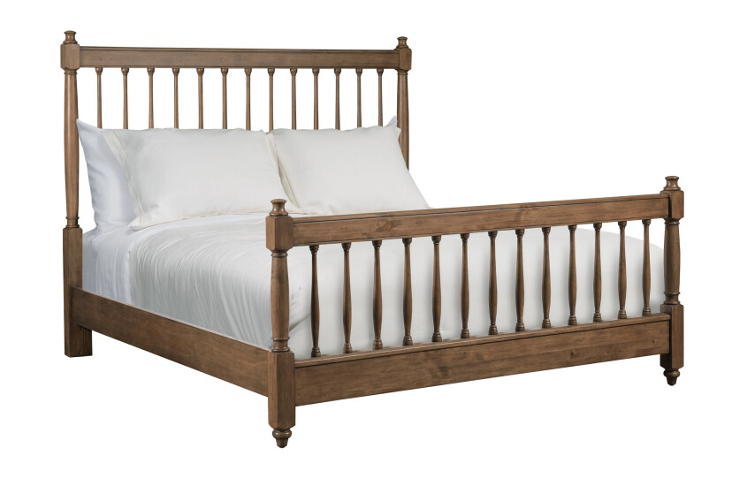 6/6 ARBOR SPINDLE BED-BARK - COMPLETE 222