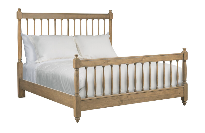 6/6 ARBOR SPINDLE BED-OATMEAL - COMPLETE 223
