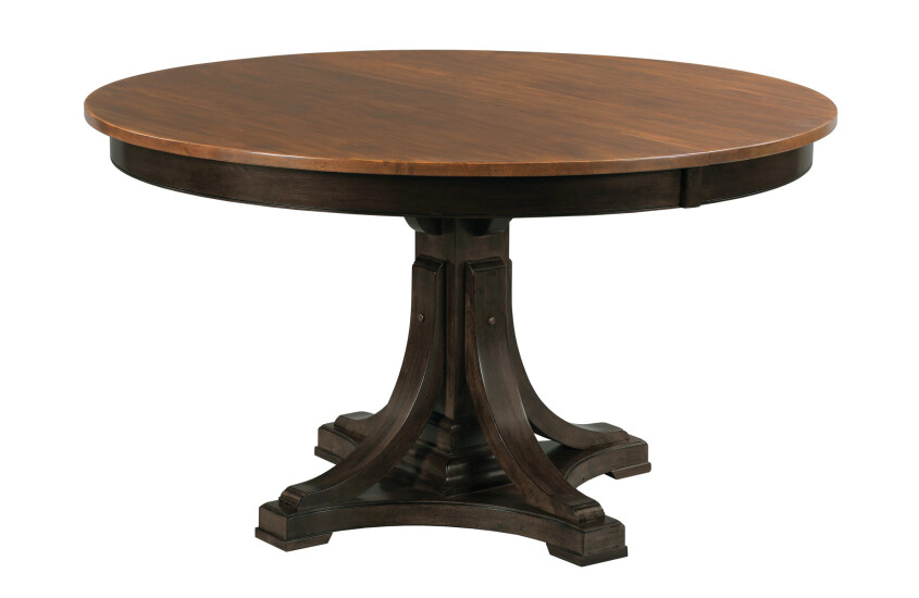 BROMEFIELD ROUND DINING TABLE - BLACK - COMPLETE 557