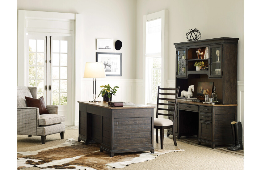 FARMSTEAD EXECUTIVE CREDENZA/HUTCH - COMPLETE Room 2