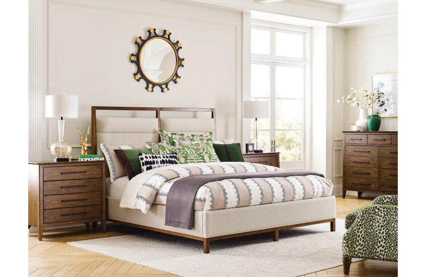 6/6 KARIS UPHOLSTERED BED - COMPLETE Room 2