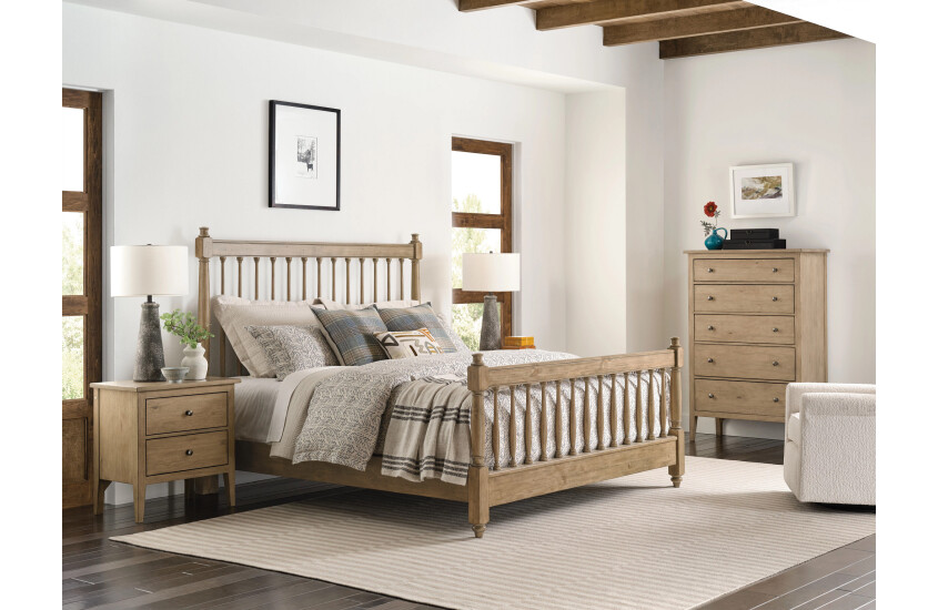 5/0 ARBOR SPINDLE BED-OATMEAL - COMPLETE Room