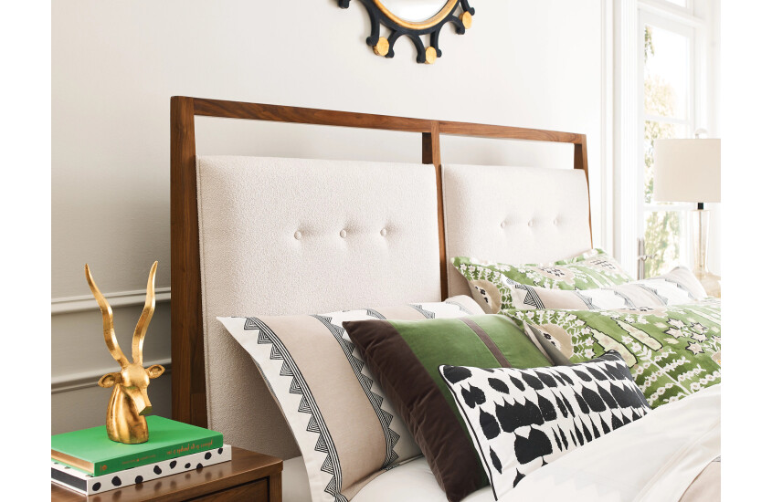 6/6 PINEHURST UPHOLSTERED BED - COMPLETE Room 2